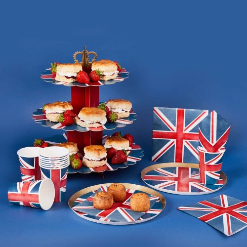 PUESTO DE TARTAS UNION JACK DE TRES PISOS