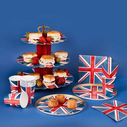 PUESTO DE TARTAS UNION JACK DE TRES PISOS