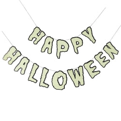 CARTERO DE 'FELIZ HALLOWEEN' QUE BRILLA EN LA OSCURIDAD 2M