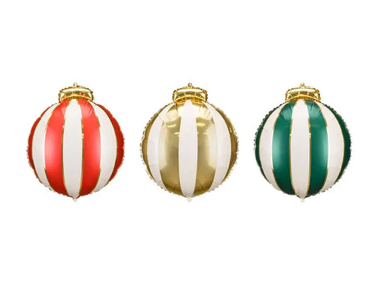 GLOBOS DE FOIL ADORNOS DE NAVIDAD