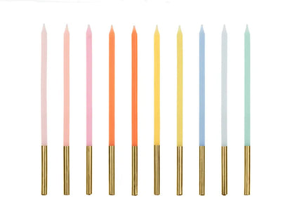 VELAS DE CUMPLEAÑOS SIMPLES, 14CM, 1PKT/12PC.