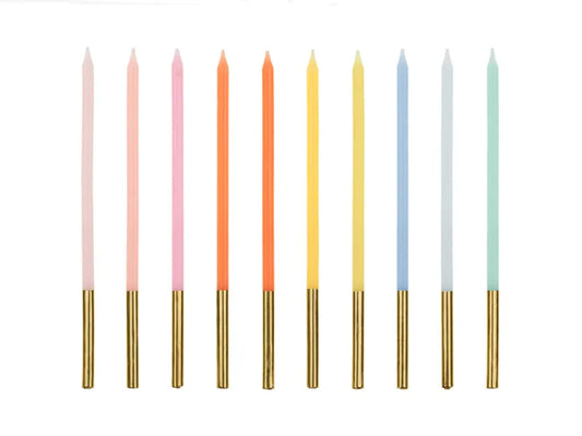 VELAS DE CUMPLEAÑOS SIMPLES, 14CM, 1PKT/12PC.