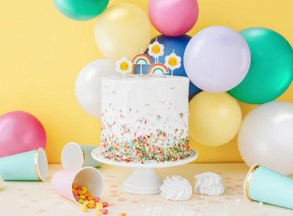 VELAS DE CUMPLEAÑOS DAISY, 2-3,5 CM (1 PKT / 5 PC)