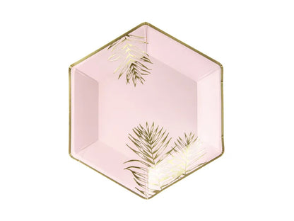 HOJAS DE PLACAS, ROSA CLARO, 23 CM (1PKT/6PC.)